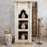 Rajasthan Handcarved Indian Furniture Wooden Bookshelf